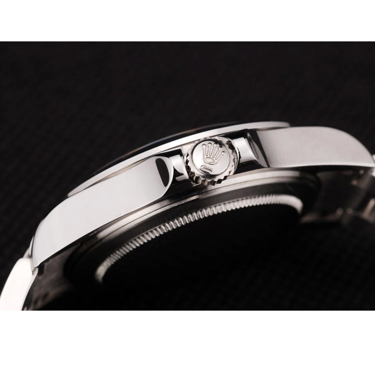 Rolex copies cheap Stainless Steel Explorer Rolex Dial Bezel Black 0712